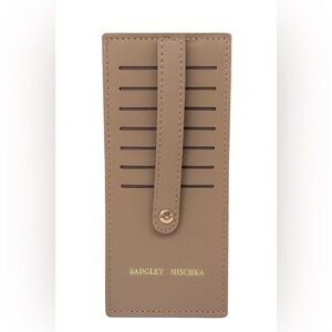 Badgley Mischka Tan Card Holder